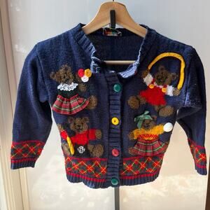 kids vintage jetset cardigan